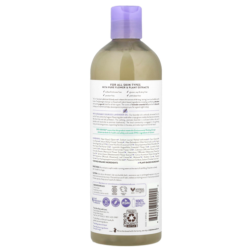 Babo Botanicals, успокаивающий шампунь, пена для ванн и мыло, лаванда и таволга, 450 мл (15 жидк. унций)