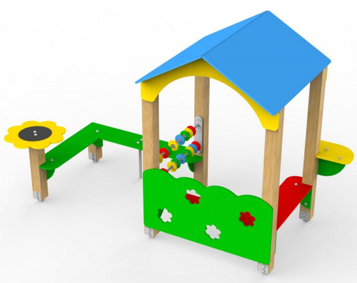 Домик со скамейкой Цветочный 321.05 исп.6