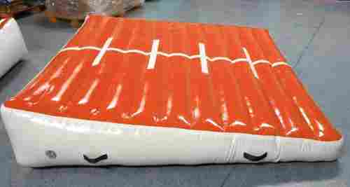 Надувной гимнастический мат-коврик «Старт» для занятий 2×2×0,4 м, красный