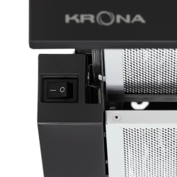 Встраиваемая вытяжка Krona KAMILLA T 600 BLACK (2 мотора)