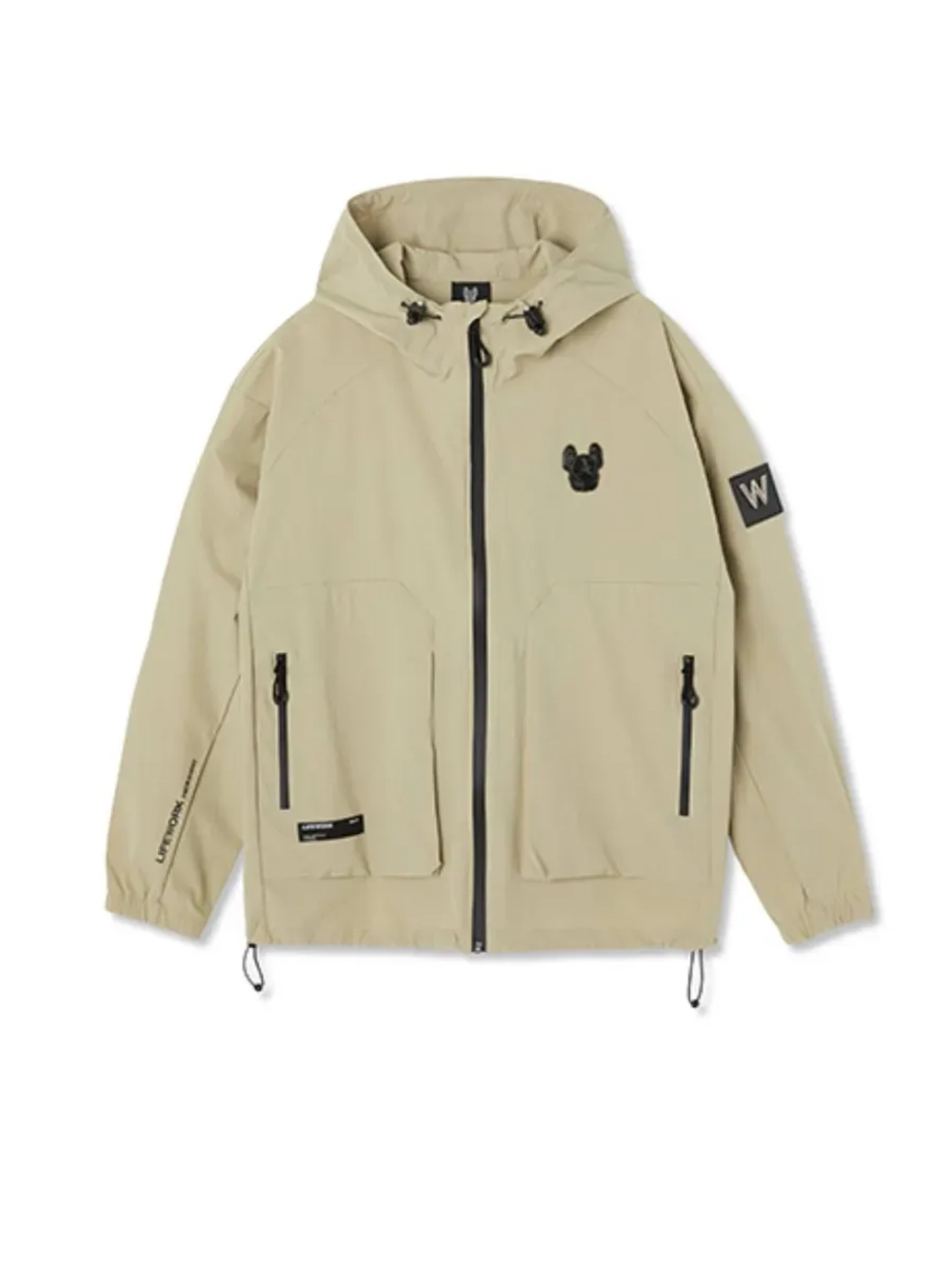 Куртка с капюшоном из нейлона