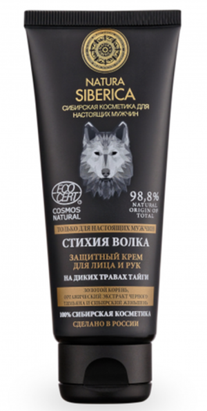 Natura Siberica Men крем для лица и рук Стихия волка Защитный 75 мл