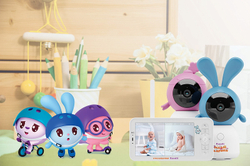 Видеоняня Ramili Baby RV100X2KROSHNUSHA Крошик и Нюша, Малышарики, с креплениями