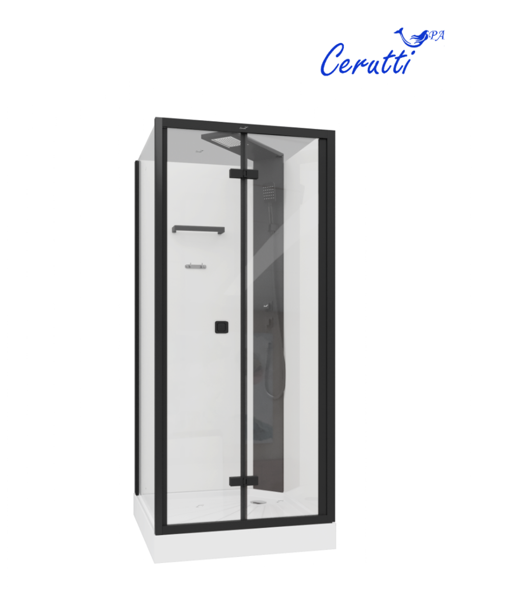 Кабина BELLA901B душевая без крыши Ceruttispa (90x90x215-225)