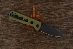 Нож складной QSP Canary Folder, клинок 72мм, сталь Sandvik 14C28N, рукоять G10 зелёный