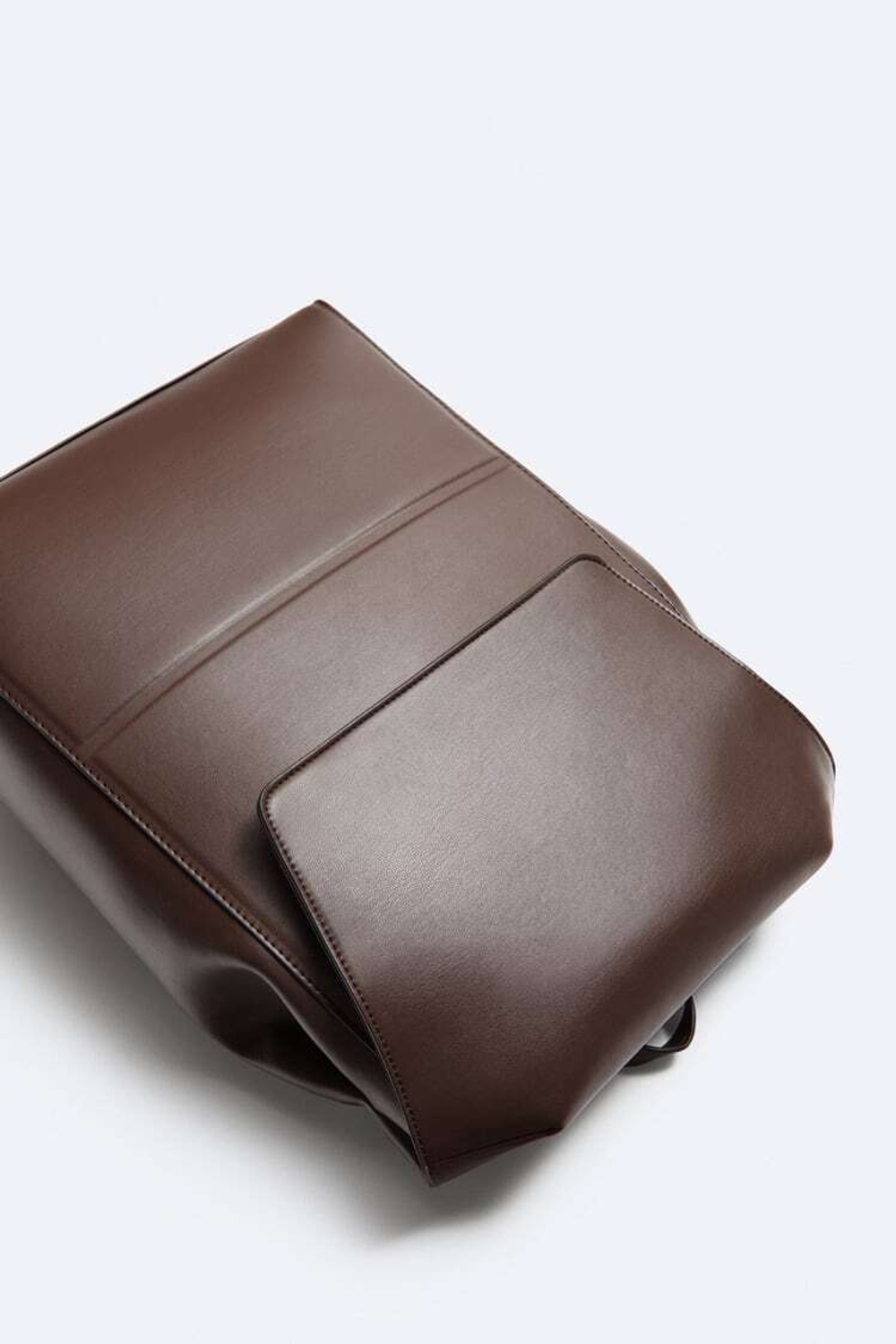 ZARA РЮКЗАК С КЛАПАНОМ, КОРИЧНЕВЫЙ