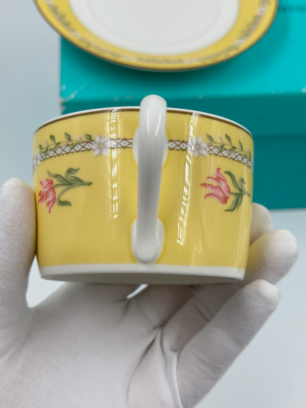 Набор из 2х чайных пар Tiffany & Co, Pink Tulip