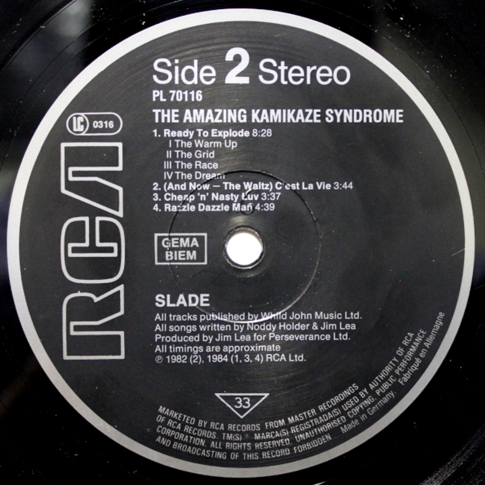 Slade / The Amazing Kamikaze Syndrome (LP)