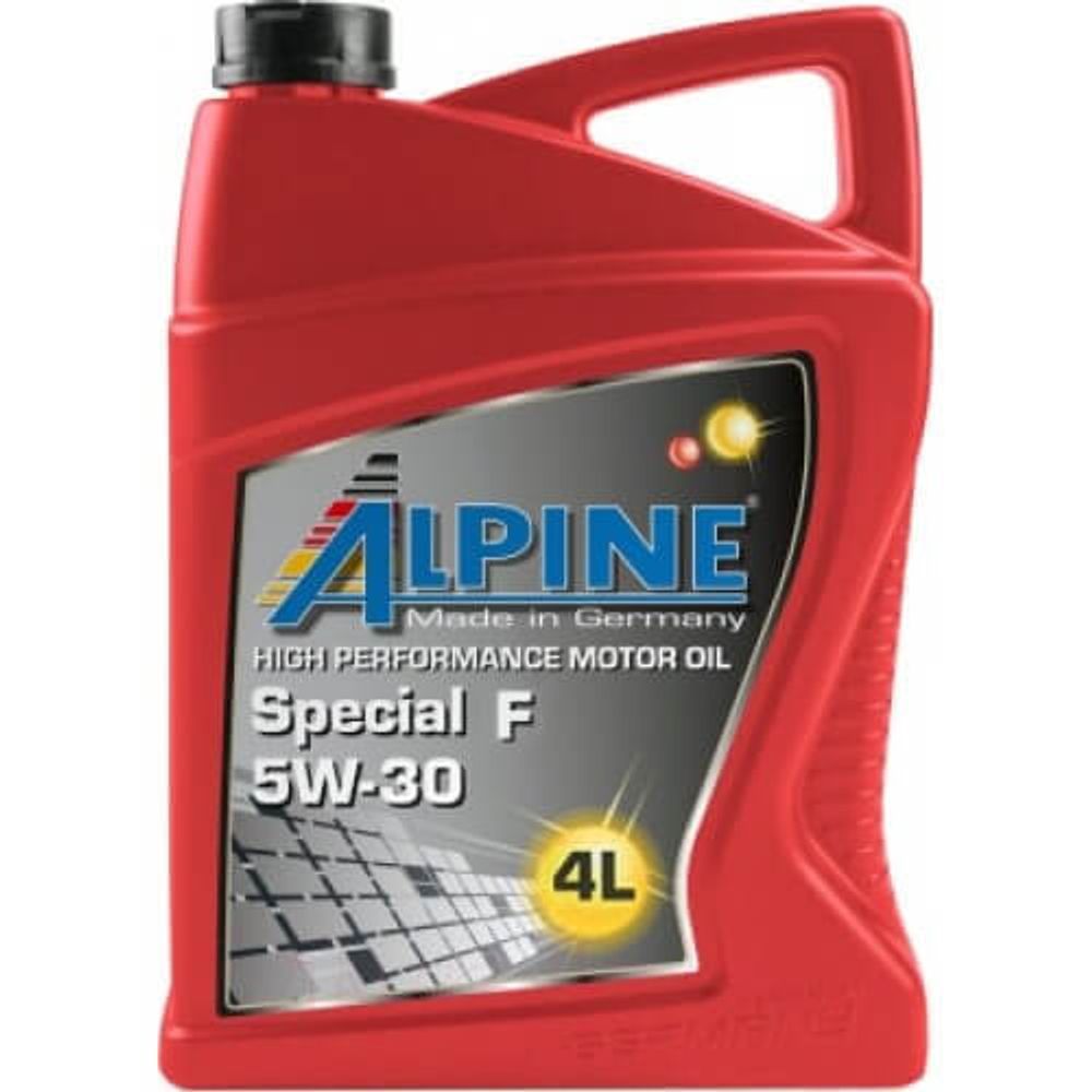 Моторное масло синтетическое ALPINE Special F 5W-30 4 л х5 шт