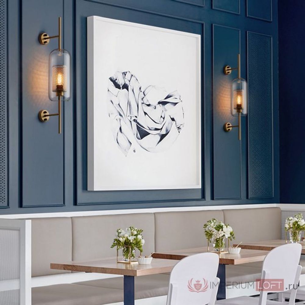 Настенный Светильник Catch Wall Cylinder L78 Brass By Imperiumloft