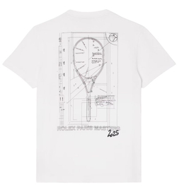 Теннисная футболка Lacoste Unisex Rolex Paris Masters Edition Printed - white
