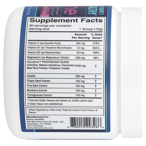 Divine Health, CircuZone ™, натуральный ягодный лаймад, 300 г (10,58 унции)