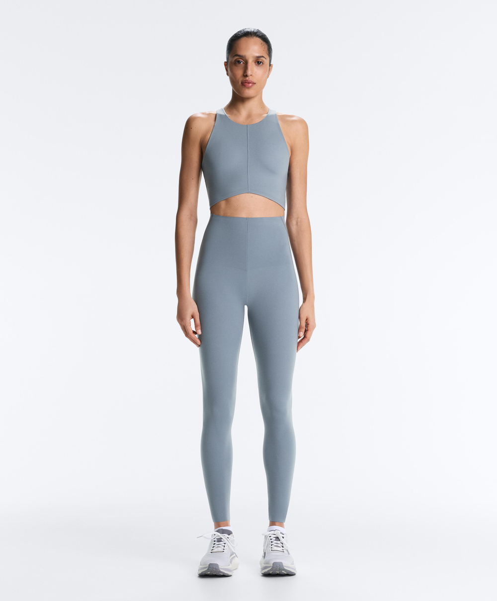 Oysho Топ Compressive, серо-синий
