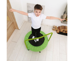 Батут с поручнем DFC JUMPFIT 36'' зеленый