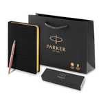Подарочный набор: Шариковая ручка Parker Jotter XL + ежедневник, серый