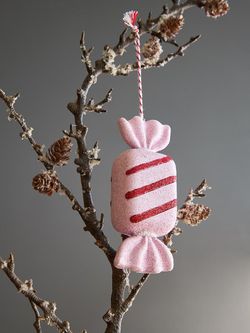 Набор ёлочных украшений Pink fairytale из коллекции New Year Essential, 4 шт.