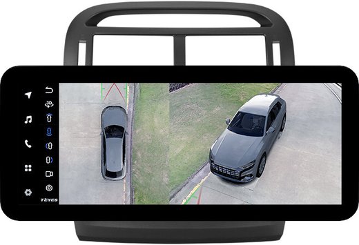 Магнитола для Lexus LS430 Toyota Celsior XF30 2000-2006 (ШГУ монохром) - Teyes LUX ONE 360 монитор 12.3" 2K QLED на Android 10, 6Гб+128Гб, CarPlay, 4G SIM-слот, 4 камеры в комплекте