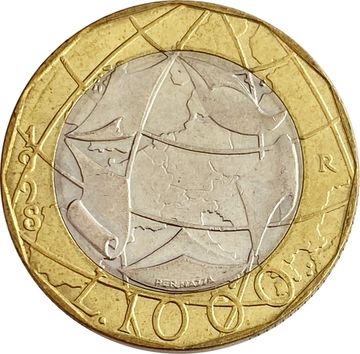 1 000 лир 1998 Италия