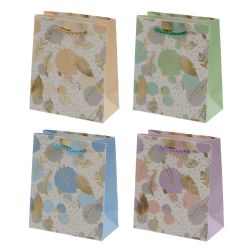 GAEM Пакет подарочный XS (бумага 210г/м2, блок микс 12шт), L12 W6 H14 см, 4в.