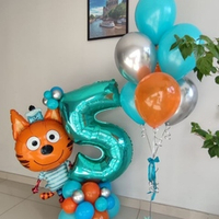 Набор шаров для мальчика №309 коржик три кота