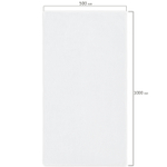 Салфетка из МИКРОФИБРЫ 50х100 см WHITE ULTRA DENSE OVERLOCK белая 280 г/м2 LAIMA HOME (3 штуки в упаковке)