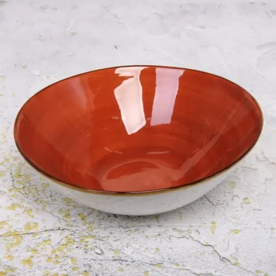 Салатник керамический «Corsica orange» 22*7см