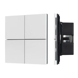 INTELLIGENT ARLIGHT Кнопочная панель KNX-304-23-IN White (BUS, Frameless) (IARL, IP20 Металл, 2 года) 038365