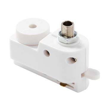 Адаптер для однофазного шинопровода CLT 0.212 01 WH белый Crystal Lux