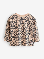 Лонгслив для девочки Next E65-365, 3 шт., Бежевый, Голубой