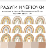 Стикеры РАДУГИ И ЧЁРТОЧКИ
