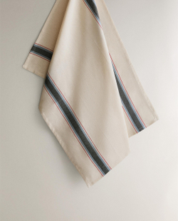 Zara Home кухонное полотенце из хлопка, узор в полоску, 70 50 см · 7242/026