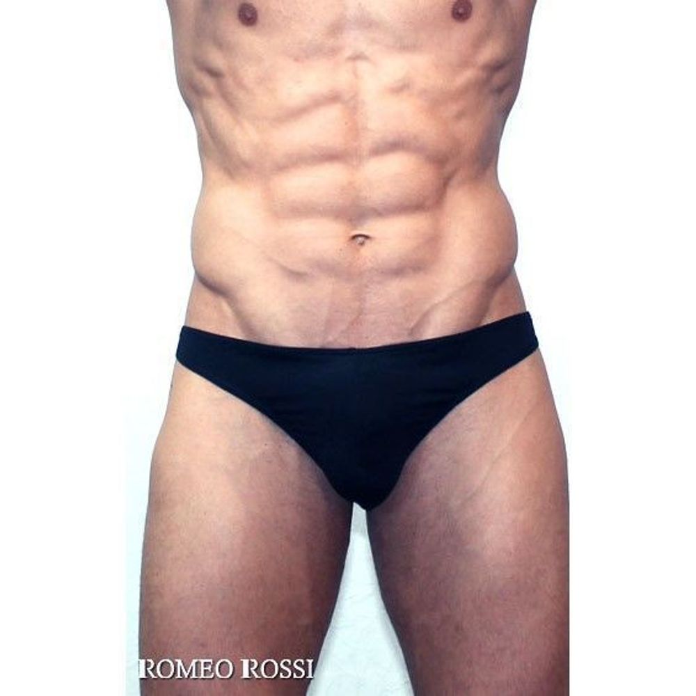 Мужские трусы стринги черные Romeo Rossi Dream String RR1005-2
