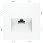 Розетка компьютерная встраиваемая VOLTUM S70 RJ45 кат.6, (белый матовый)