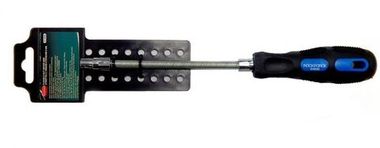 Рукоятка с гибким удлинителем и головкой 10мм, на пластиковом держателе RockForce##Rock FORCE RF-64810