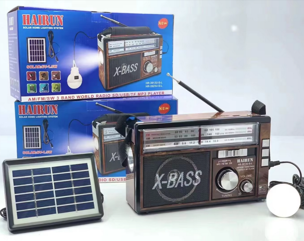Радиоприемник с MP3 плеером+Solar Systen Hairun HR-3913U-S-L