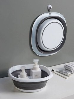 Таз складной серый 4 литра (F20-516)