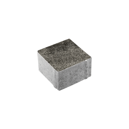 Тротуарная плитка КВАДРАТ 100х100 мм - Листопад гранит Антрацит