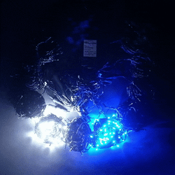 Комплект светодиодного освещения для ели высотой до 10 м., цвет LED ламп: белый,синий,красный, 10 режимный контроллер, силиконовый провод, BEAUTY LED, (KFCT1000-10F11-1WBR)