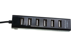 Разветвитель USB на 7 портов, черный REXANT 18-4107