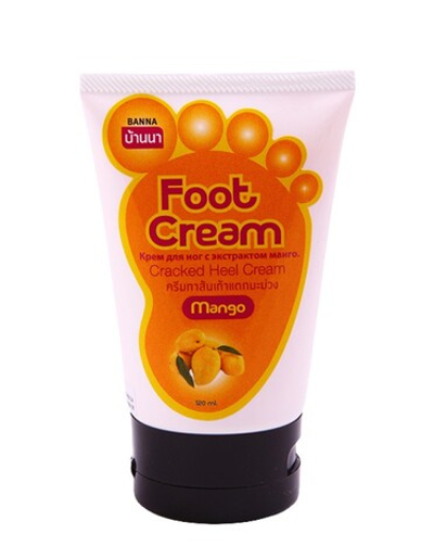 [BANNA] Крем для ног от трещин на пятках и локтях МАНГО, 120мл