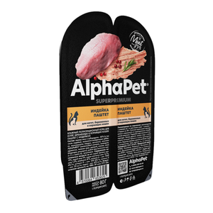 Влажный корм AlphaPet Superpremium для котят, беременных и кормящих кошек паштет с индейкой Влажный корм AlphaPet Superpremium для котят, беременных и кормящих кошек паштет с индейкой