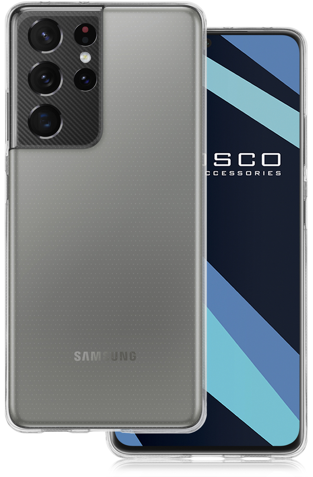 Чехол ROSCO для Samsung Galaxy S21 Ultra оптом (арт. SS-S21U-TPU-TRANSPARENT)