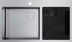 Мойка Omoikiri Akisame 86-2-IN Side нерж. сталь/нержавеющая сталь (арт.4997021)