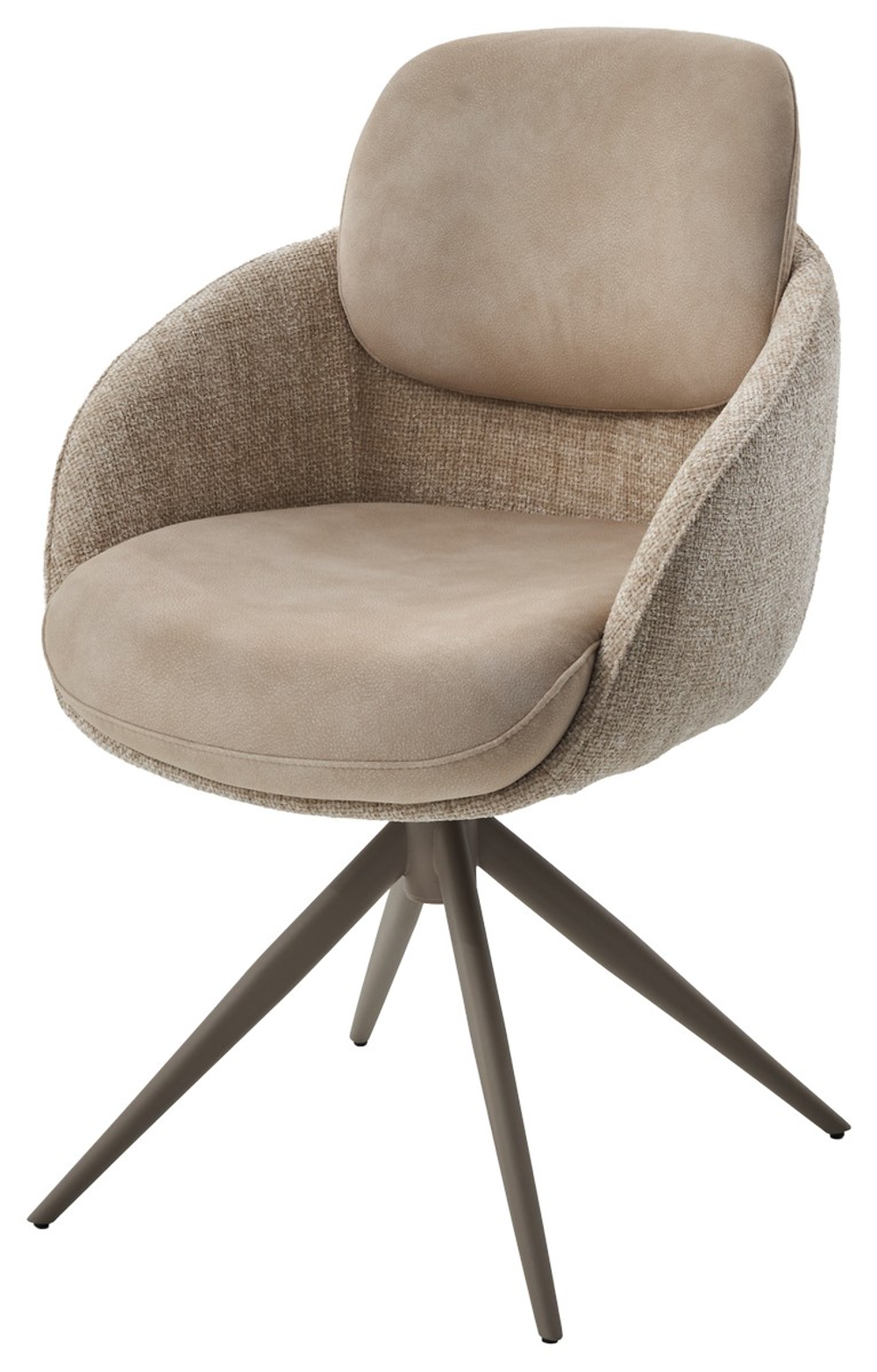Стул ГРЕЙС (GRACE) 360 град., цвет БЕЖЕВЫЙ (PENA-120 / G1229-3, ткань / ЛАТТЕ каркас, ®DISAUR