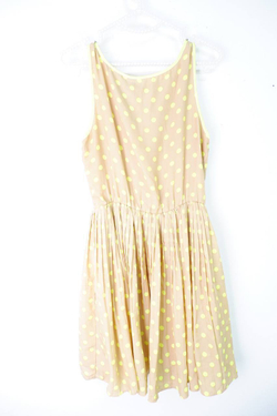 Платье в задорный горошек, маркировка 38, визуально 44 размер