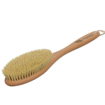 Щётка для сухого массажа на ручке, тампико натуральное, 215 пучков, Kristaller