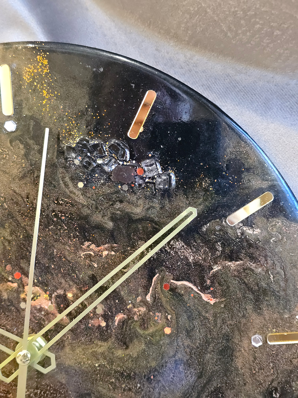 🕒 Часы настенные из эпоксидной смолы 30 см «Космическая бездна»