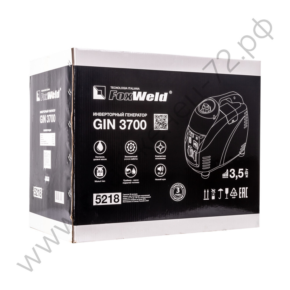 Инверторный генератор Foxweld GIN 3700 (пр-во FoxWeld/КНР)