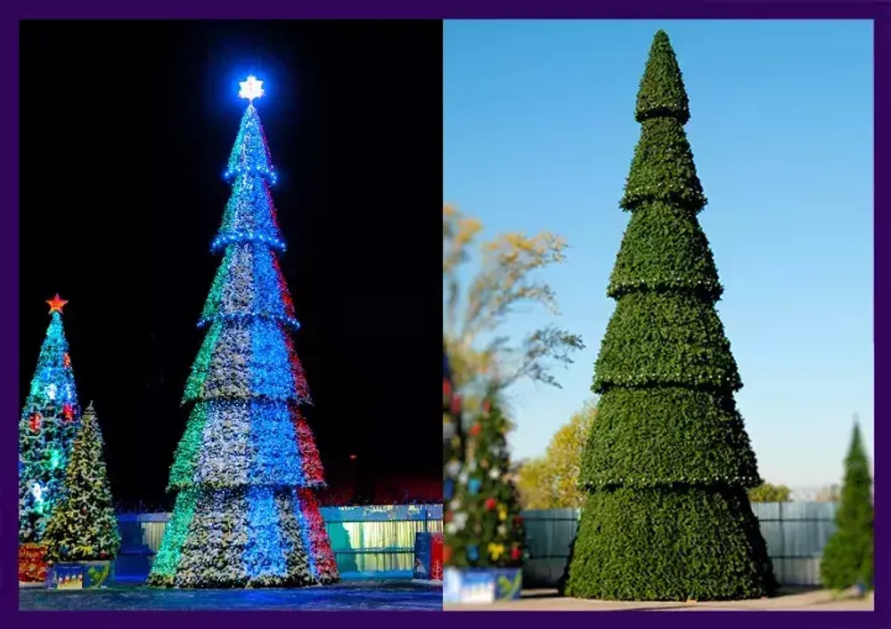 Уличная елка сегментная "Сибирская сосна" (леска) от 11 м до 30 м