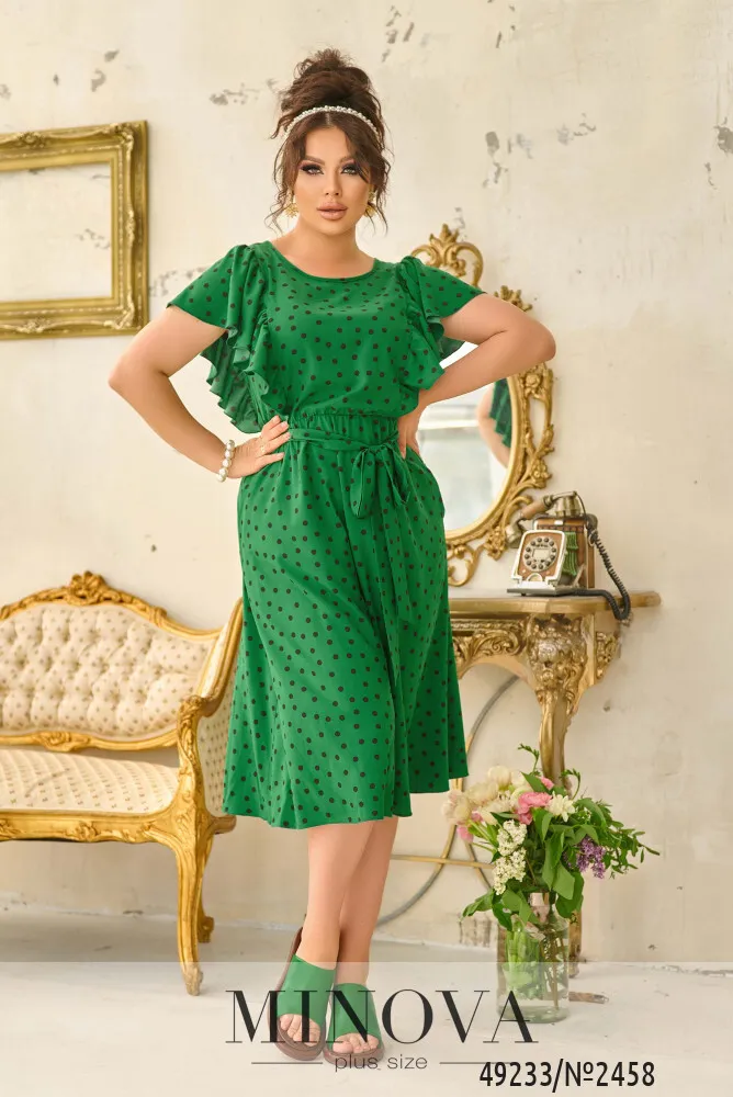 Платье 2458-зеленый Minova